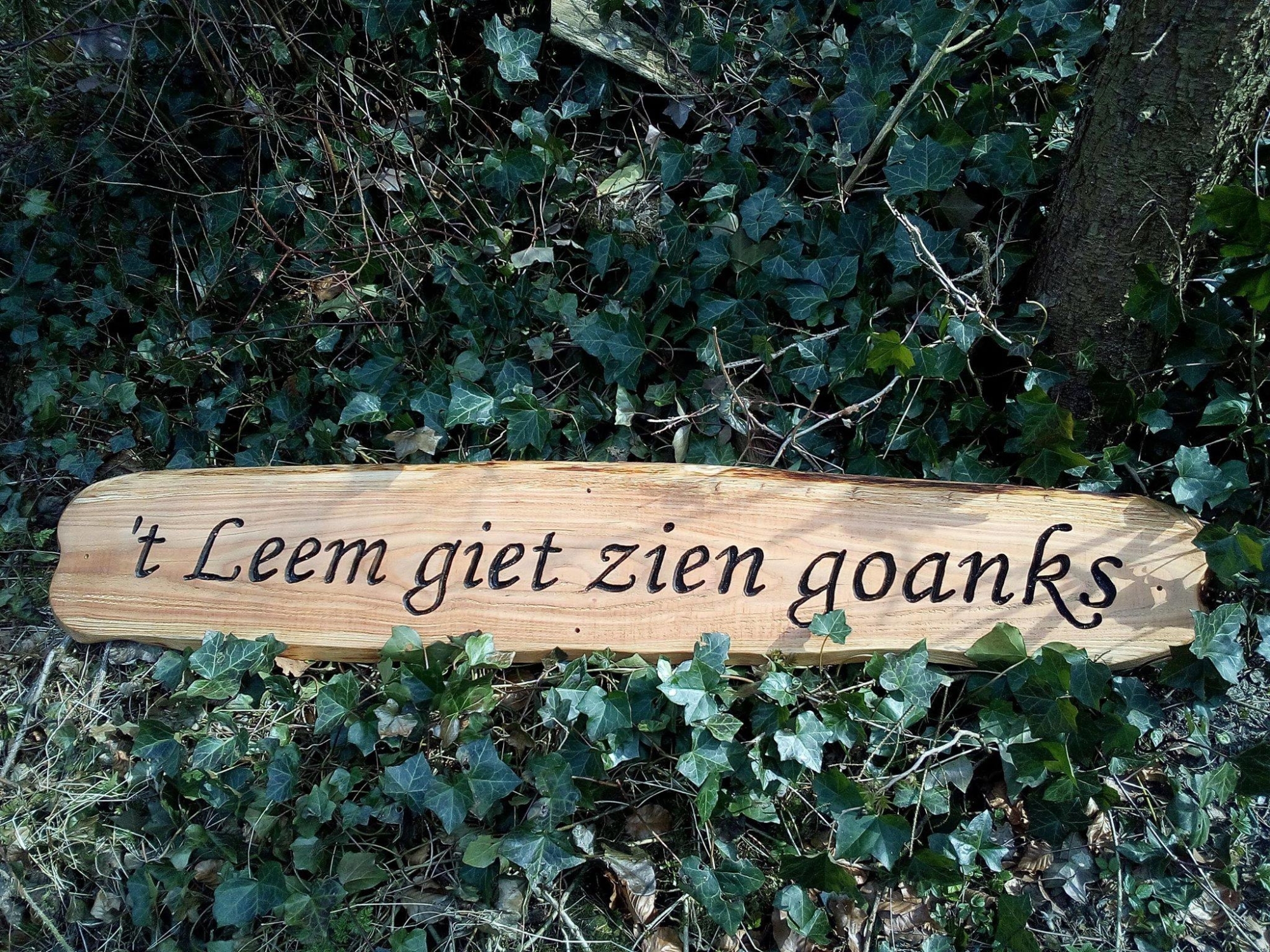Ambachtelijk gevelbord Lariks