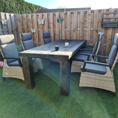klaar om in onze tuin te genieten