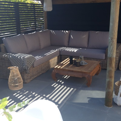 Helemaal happy met onze loungeset.