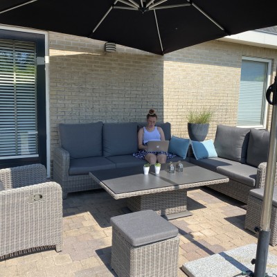 Blij met de tuinset en de snelle service