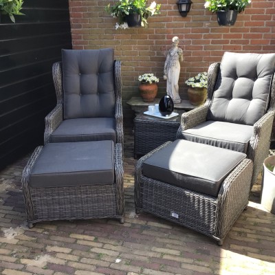 Genieten van mijn tuinset
