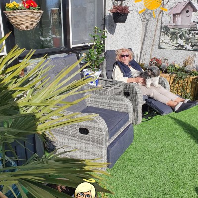 Heel blij met onze stoelen zitten heerlijk