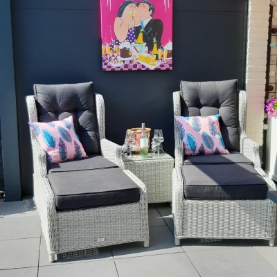 Wat is het toch genieten in deze heerlijke Toscaanse Loungeset