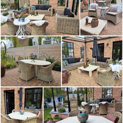 Comfortabele rusthoekjes in de tuin