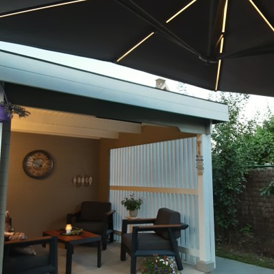Leuke parasol  met verlichting