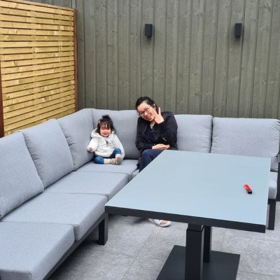 New garden with new furniture