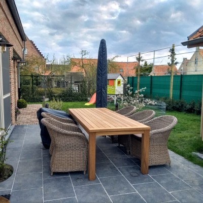 Superblij met de aankoop van onze wicker tuinstoelen
