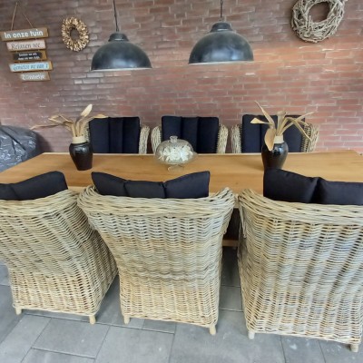 Prachtige set onder de overkapping!