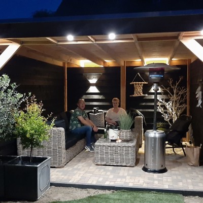 Hoeraaaaaa onze overkapping is net klaar!