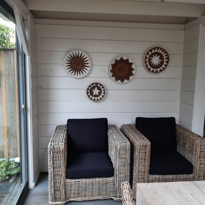 2 zeer mooie rotan loungestoelen
