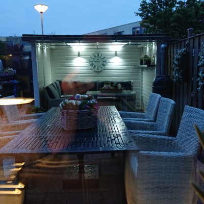 En de dining set ook fantastisch