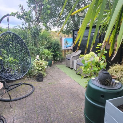 Ons nieuwe extra zitje in onze tuin