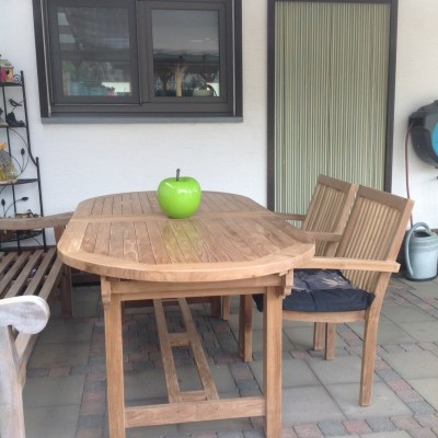 In coronatijd heerlijk genieten op eigen terras.