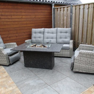Loungeset met vuurtafel