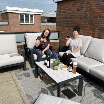 Na 20 jaar eindelijk een gezellig dakterras😂