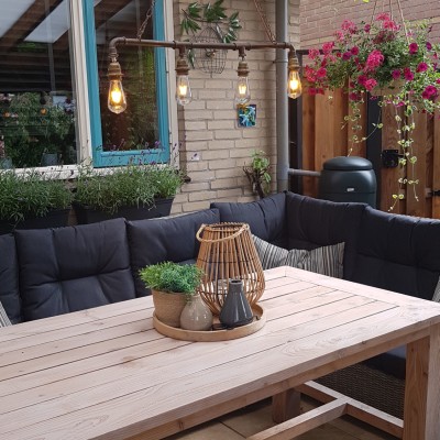 Heerlijk genieten van onze nieuwe lounge dinner set