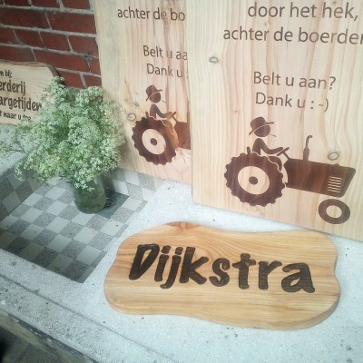 Lasercraft informatiebord