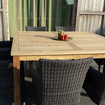 Heel erg tevreden van de tuinmeubelen.