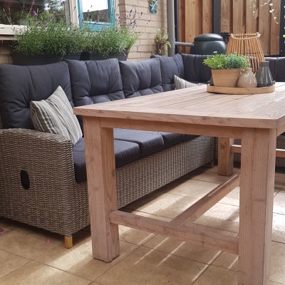 Heerlijk genieten van onze nieuwe lounge dinner set