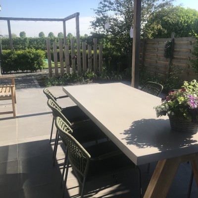 Heerlijk genieten van het mooie weer