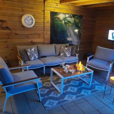 Bij deze een foto van onze nieuwe loungeset.