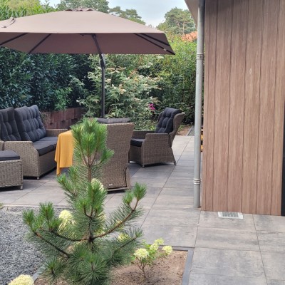 Wat een heerlijk set voor bij de vakantiewoning...