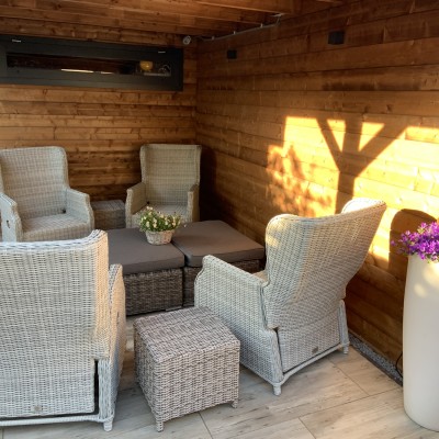 Lekker genieten van de stoelen van avh Outdoor.