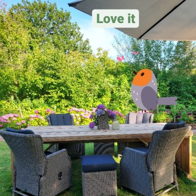 Wat kan blij je zijn met deze Darwin rieten stoelen