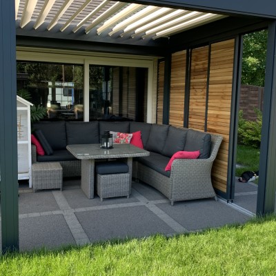 Deze prachtige loungeset maakte het helemaal af !!
