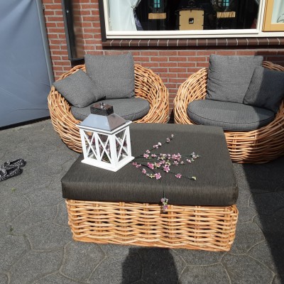 Mooie lounge set van Rotan