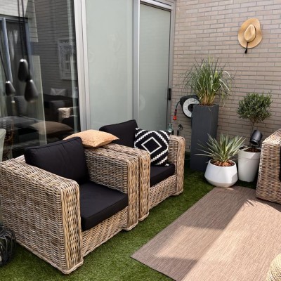 De Nissah rotan lounge fauteuils