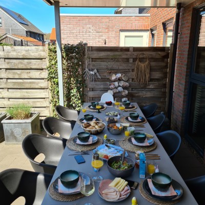 Een prachtige tuinset voor de Paasbrunch