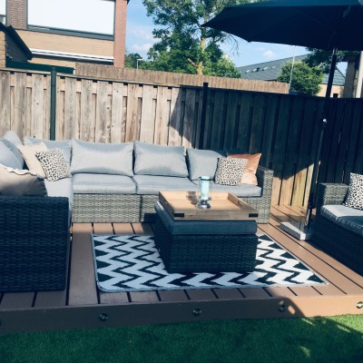 Avh tuinmeubelen is helemaal top want door hun kan onze zomer niet meer kapot.