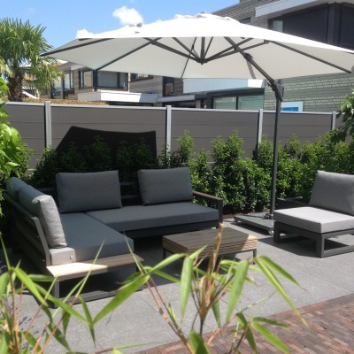 extra zonnige sfeer in de tuin!