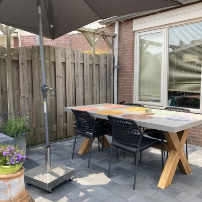 Het buiten zitten is stukken aangenamer