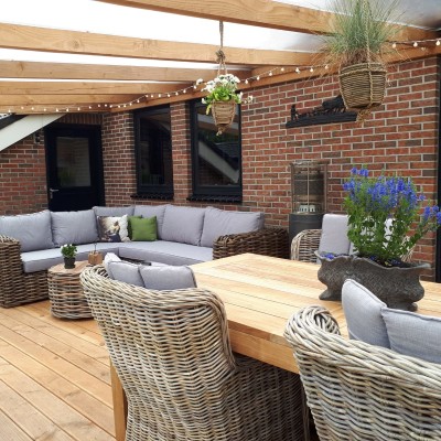 Vandaag is onze veranda geupgrade