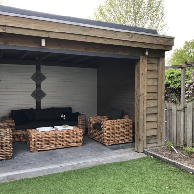 Wat een heerlijk plekje hebben we gemaakt met AVH outdoor!