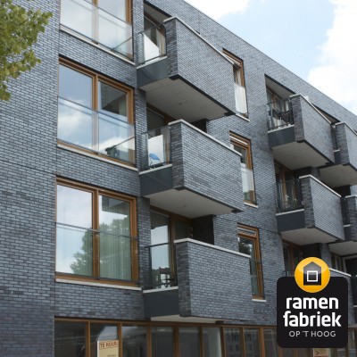 Wooncomplex Arhus Eindhoven kunststof kozijnen houtnerf