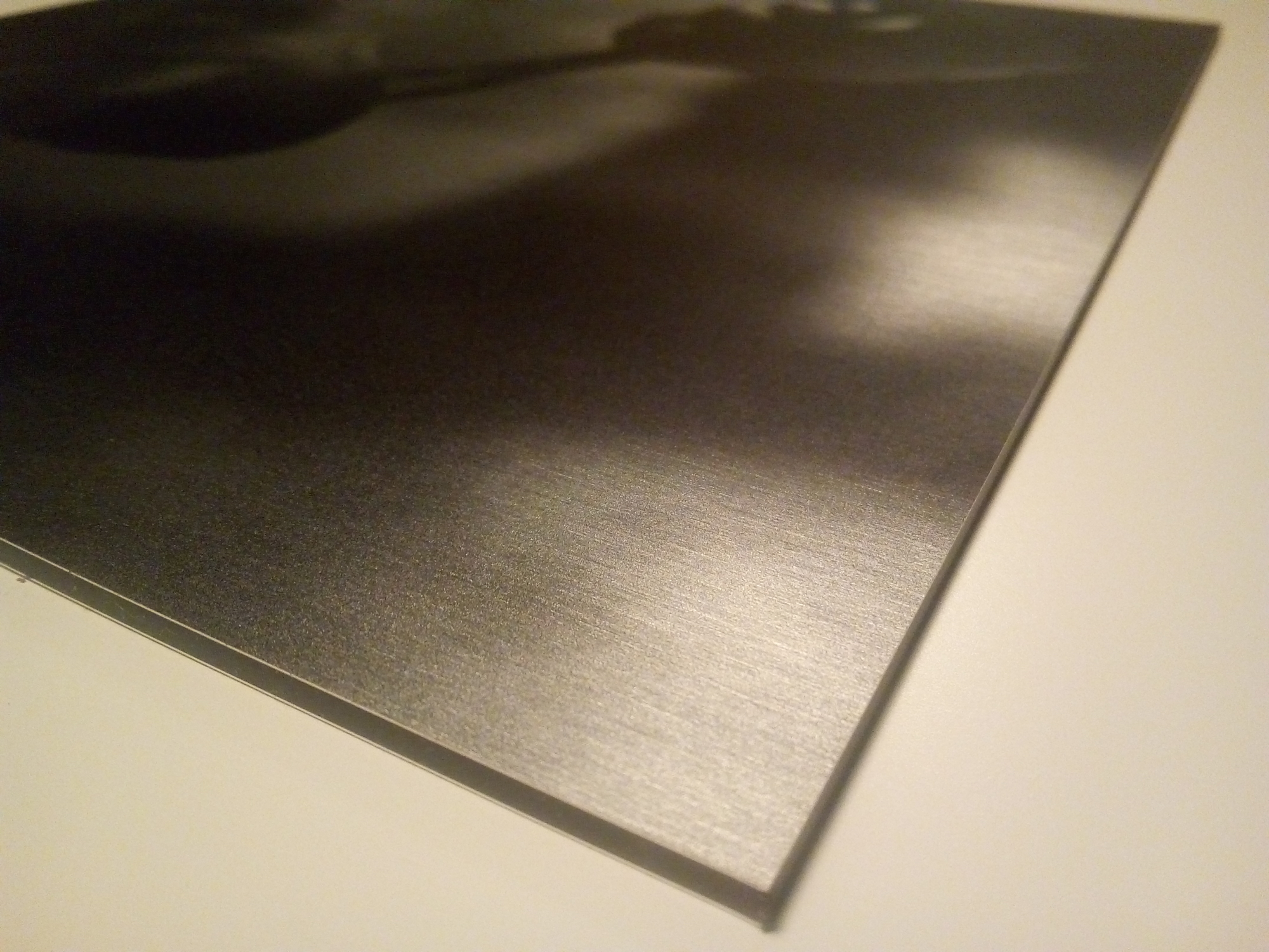 Foto op geborsteld aluminium