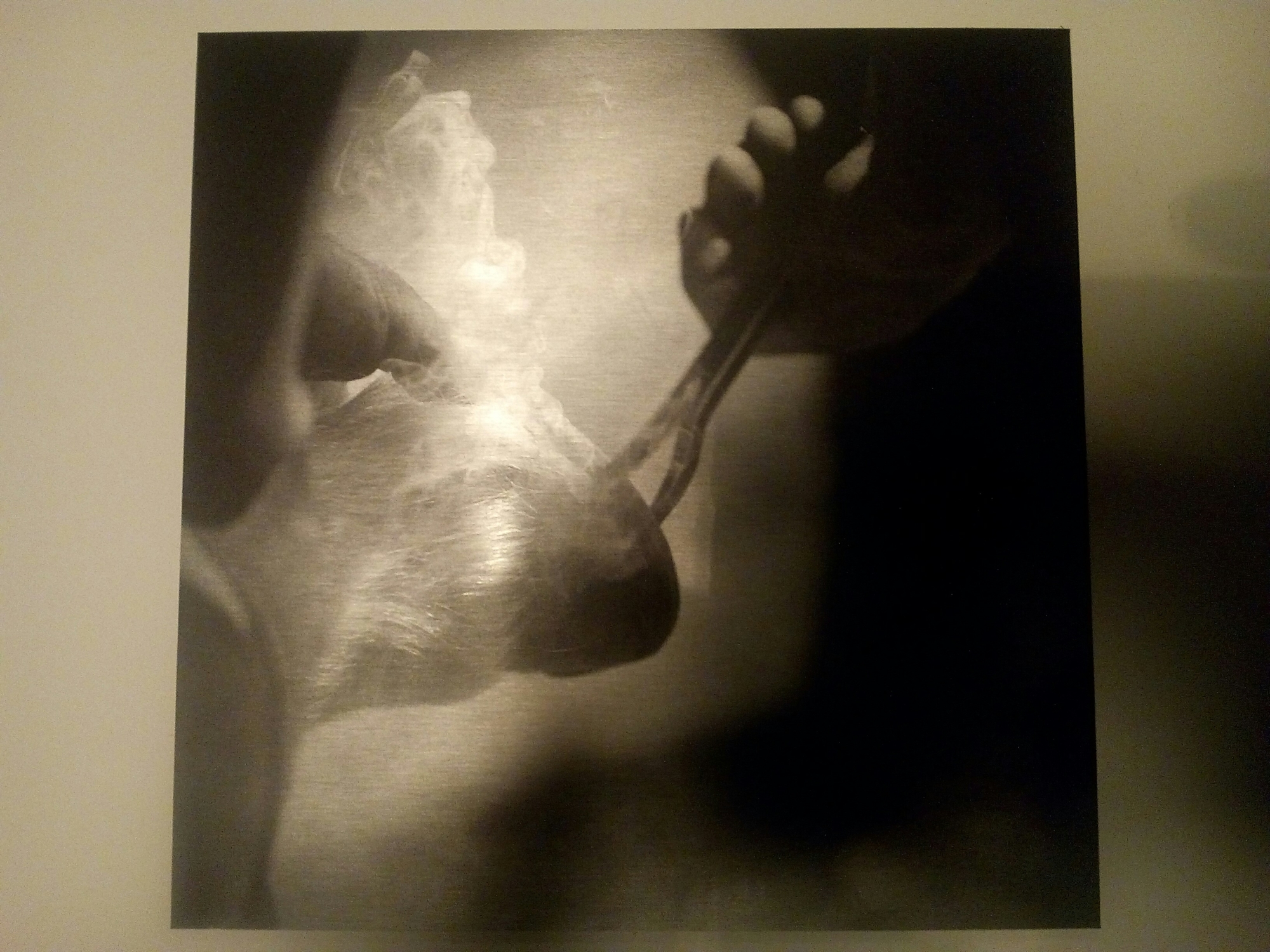 Foto op geborsteld aluminium